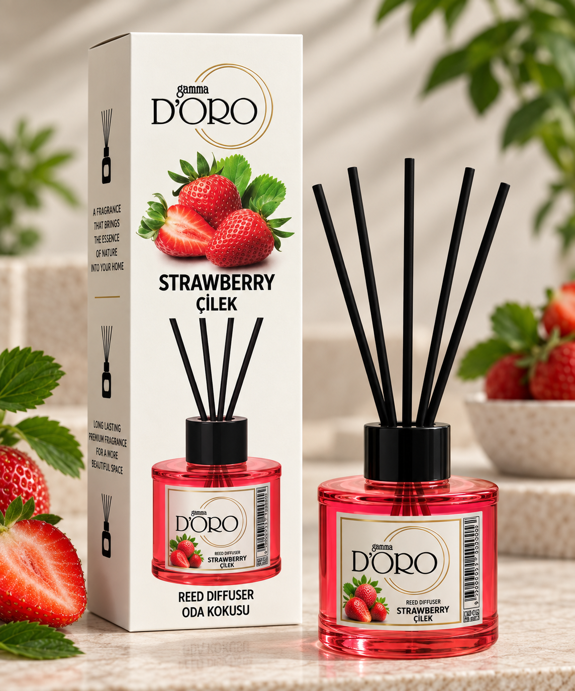 Ripe Strawberry Fruity Pop Reed Diffuser